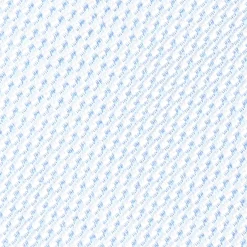 E.Marinella CRAVATTA CERIMONIA IN SETA JACQUARD AZZURRA Microfantasia geometrica Clearance