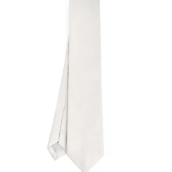 E.Marinella CRAVATTA CERIMONIA In seta jacquard grigio chiaro