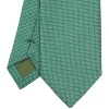 E.Marinella CRAVATTA CERIMONIA IN SETA JACQUARD VERDE CHIARO Microfantasia geometrica Online