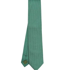 E.Marinella CRAVATTA CERIMONIA IN SETA JACQUARD VERDE CHIARO Microfantasia geometrica Online