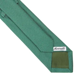 E.Marinella CRAVATTA CERIMONIA IN SETA JACQUARD VERDE CHIARO Microfantasia geometrica Online