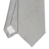E.Marinella CRAVATTA CERIMONIA IN SETA JACQUARD GRIGIO CHIARO Microfantasia geoemtrica Hot