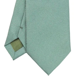 E.Marinella CRAVATTA CERIMONIA IN SETA JACQUARD VERDE CHIARO Microfantasia geometrica Online