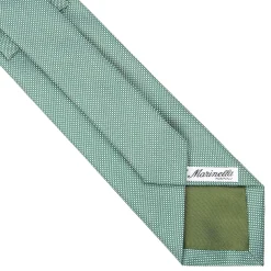 E.Marinella CRAVATTA CERIMONIA IN SETA JACQUARD VERDE CHIARO Microfantasia geometrica Online