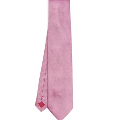 E.Marinella CRAVATTA CERIMONIA ROSA In seta jacquard Outlet