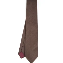 E.Marinella CRAVATTA CLASSICA IN LANA SFODERATA MARRONE BORDEAUX Bicolore Online