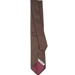 E.Marinella CRAVATTA CLASSICA IN LANA SFODERATA MARRONE BORDEAUX Bicolore Online