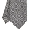 E.Marinella CRAVATTA CLASSICA IN LANA SFODERATA GRIGIO SCURO Pied de poule Discount