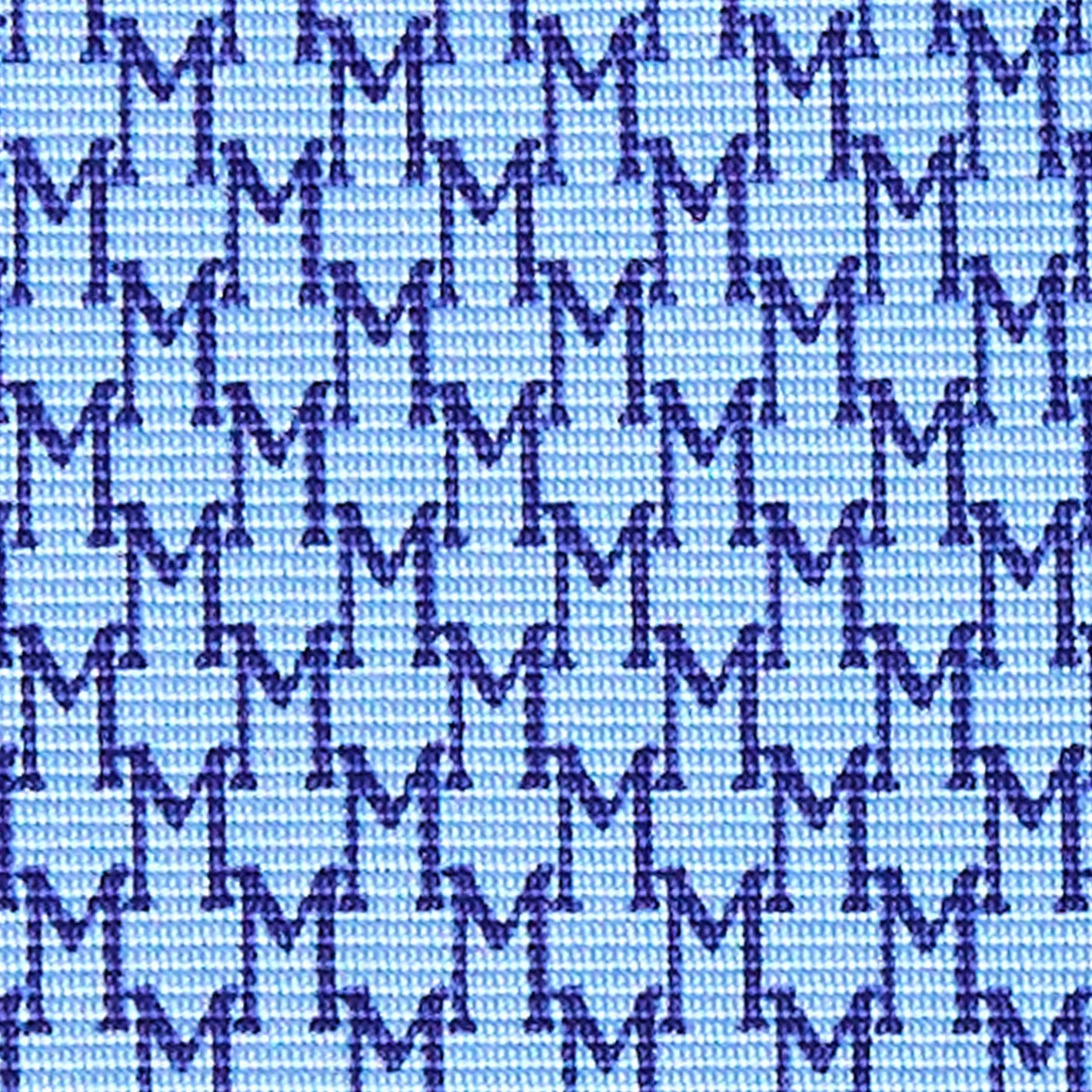 E.Marinella CRAVATTA CLASSICA IN SETA AZZURRO Microfantasia m geometrica