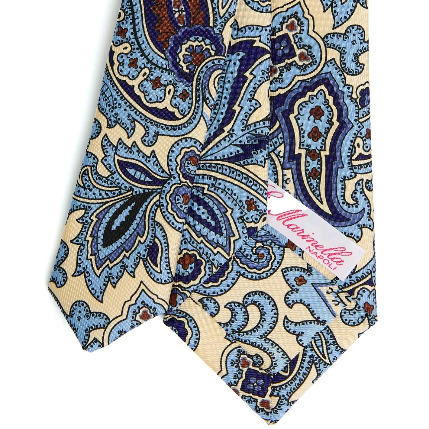 E.Marinella CRAVATTA DONNA CLASSICA IN SETA STAMPATA BIANCA Archivio inspiration Online