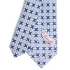 E.Marinella CRAVATTA DONNA CLASSICA IN SETA STAMPATA AZZURRA Microfantasia inspirazione foulard Clearance