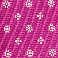 E.Marinella CRAVATTA DONNA CLASSICA IN SETA STAMPATA FUCSIA Microfantasia fiore Discount