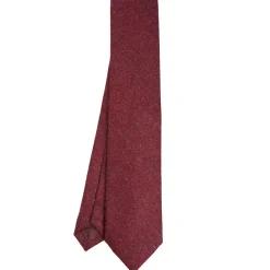 E.Marinella CRAVATTA DONNA IN LANA BORDEAUX Tinta unita Best