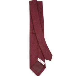 E.Marinella CRAVATTA DONNA IN LANA BORDEAUX Tinta unita Best