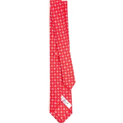 E.Marinella CRAVATTA DONNA ROSSA 7 CM IN SETA STAMPATA San valentino edition Online