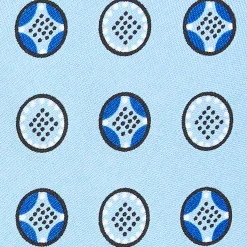 E.Marinella CRAVATTA IN SETA AZZURRA Collezione archivio anno 1951 Discount