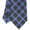 E.Marinella CRAVATTA IN SETA AZZURRO POLVERECollezione heritage Discount