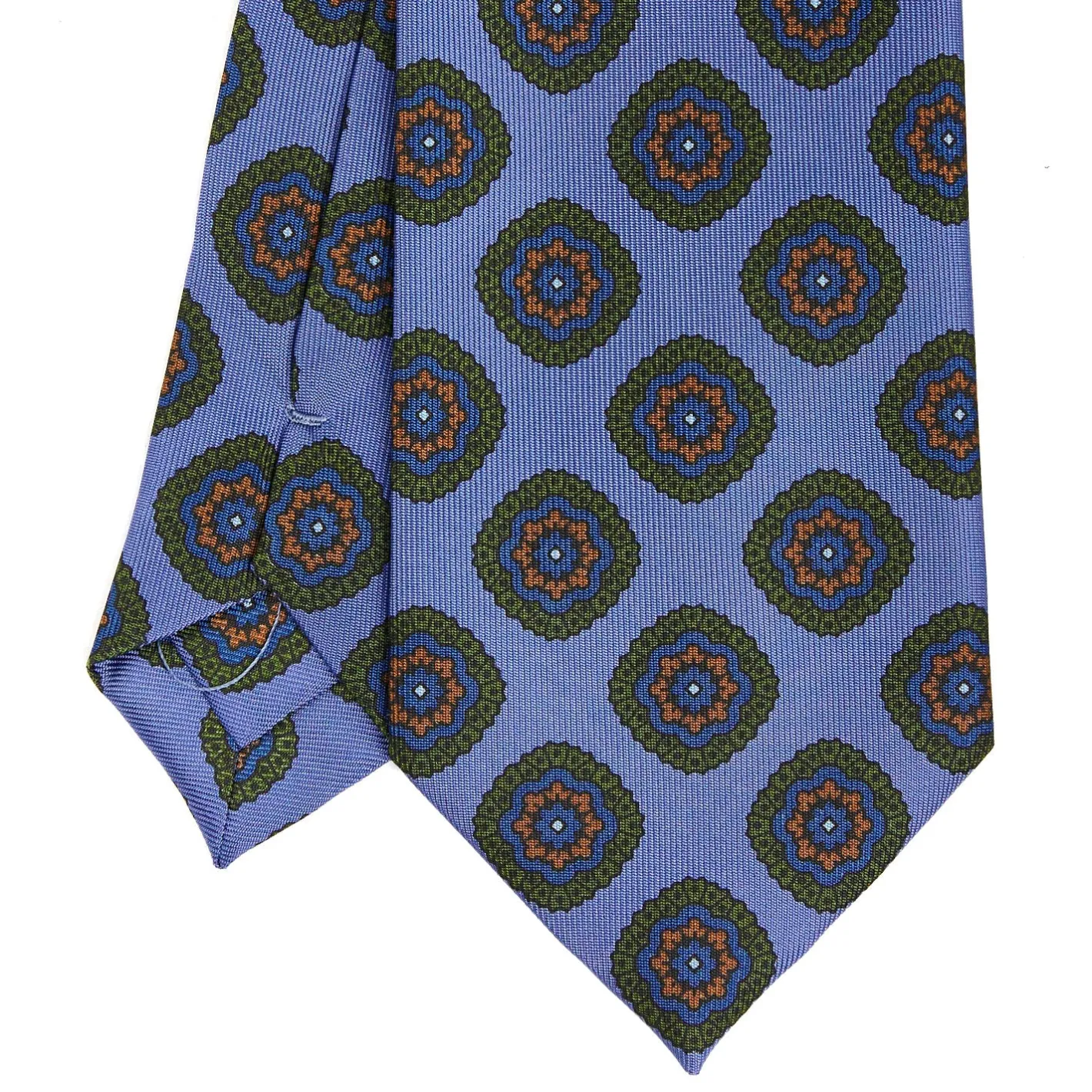 E.Marinella CRAVATTA IN SETA AZZURRO POLVERECollezione heritage Discount
