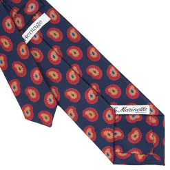E.Marinella CRAVATTA IN SETA BLU SCUROCollezione heritage Hot