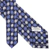 E.Marinella CRAVATTA IN SETA BLU SCURO Collezione archivio anno 1974