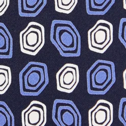 E.Marinella CRAVATTA IN SETA BLU SCURO Collezione archivio anno 1974