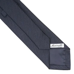 E.Marinella CRAVATTA IN SETA JACQUARD BLU Con cornetto sottonodo Clearance