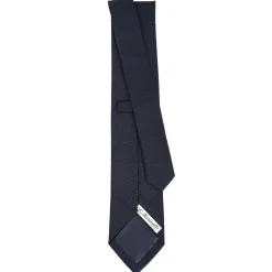E.Marinella CRAVATTA SARTORIALE BLU SCURO In garza di seta Clearance