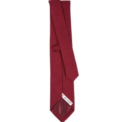 E.Marinella CRAVATTA SARTORIALE BORDEAUX In garza di seta Best