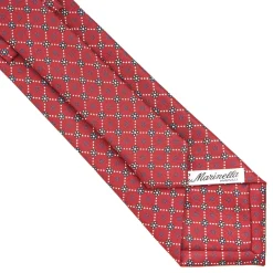 E.Marinella CRAVATTA SARTORIALE CLASSICA IN SETA BORDEAUX Microfantasia fiore Clearance