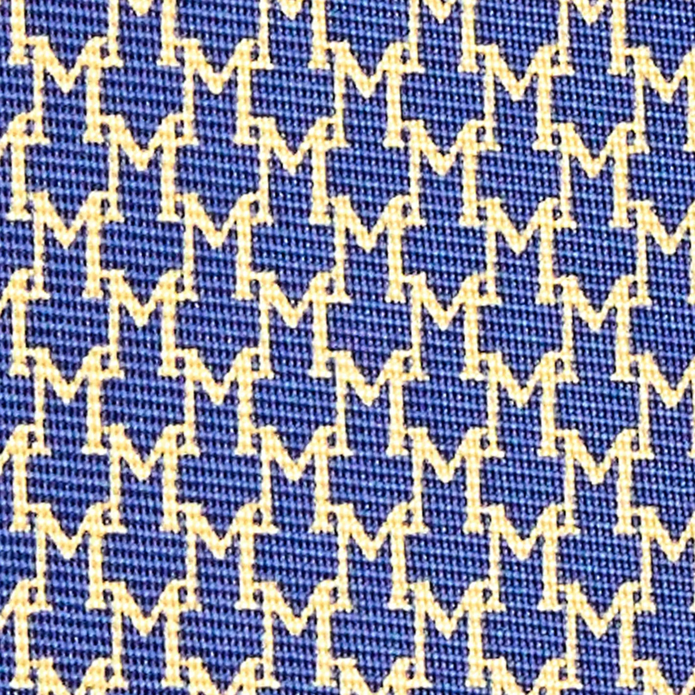E.Marinella CRAVATTA SARTORIALE CLASSICA IN SETA BLU SCURO Microfantasia m geometrica Clearance