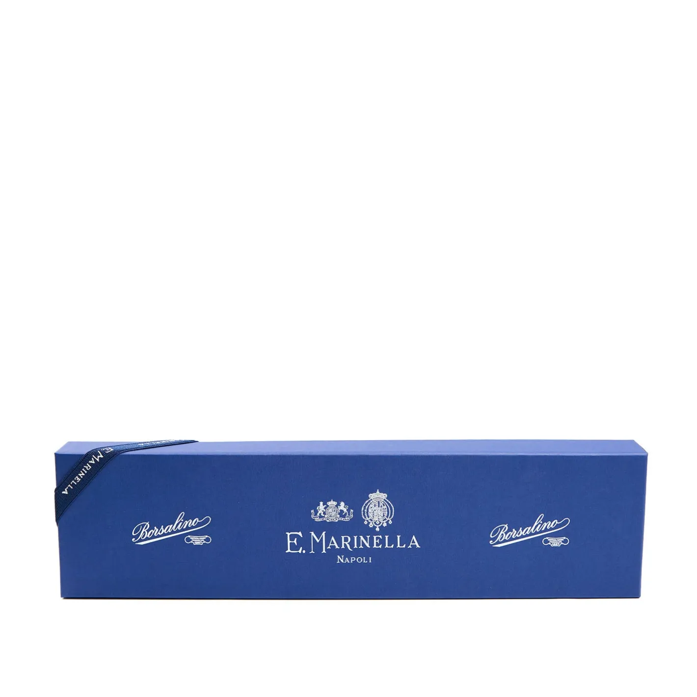E.Marinella CRAVATTA SARTORIALE CLASSICA IN SETA MARRONE SCURO x borsalino