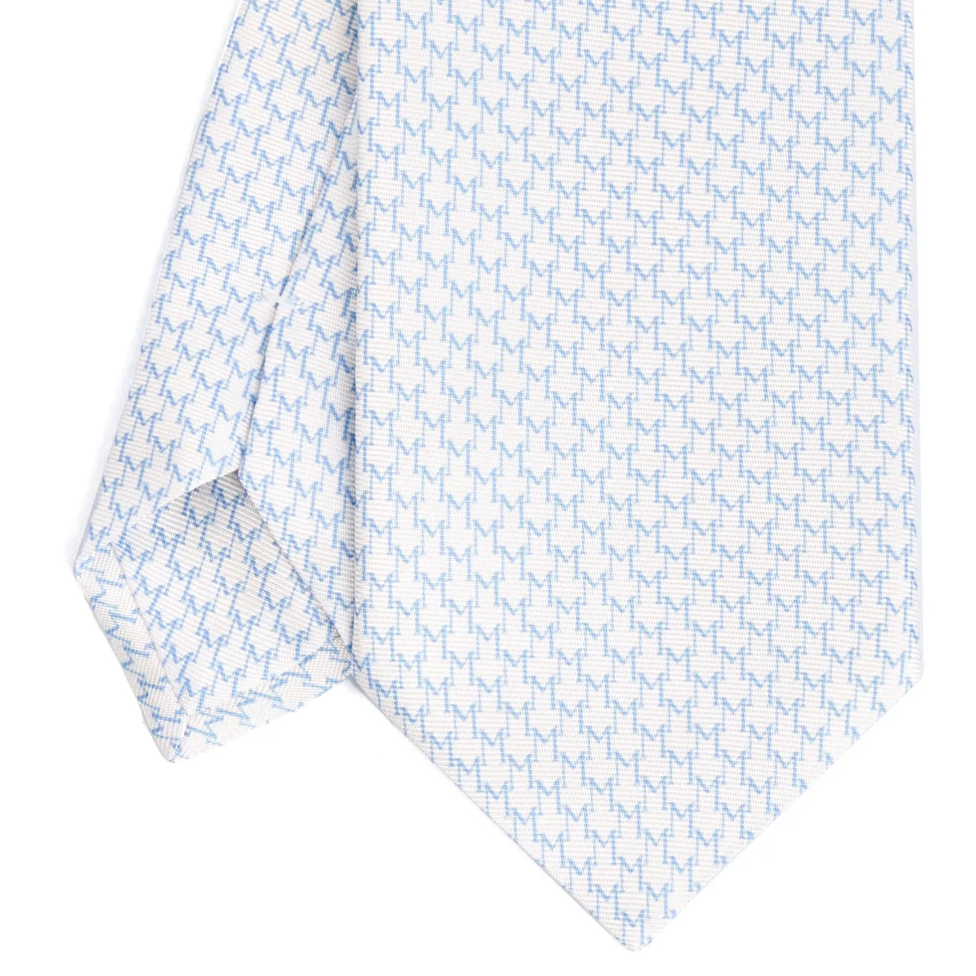 E.Marinella CRAVATTA SARTORIALE CLASSICA IN SETA BIANCA Microfantasia m geometrica Online