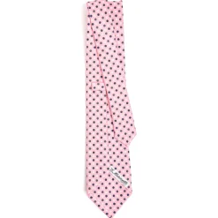E.Marinella CRAVATTA SARTORIALE CLASSICA IN SETA ROSA Microfantasia fiore Outlet