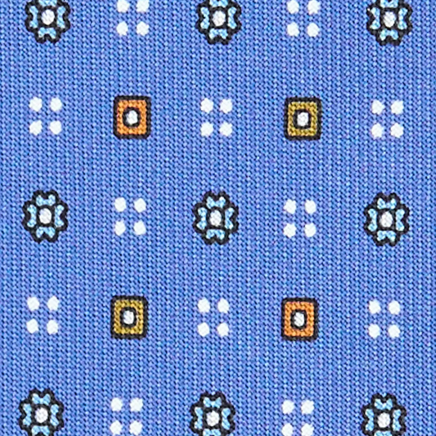 E.Marinella CRAVATTA SARTORIALE CLASSICA IN SETA AZZURRO POLVERE Microfantasia fiore Hot