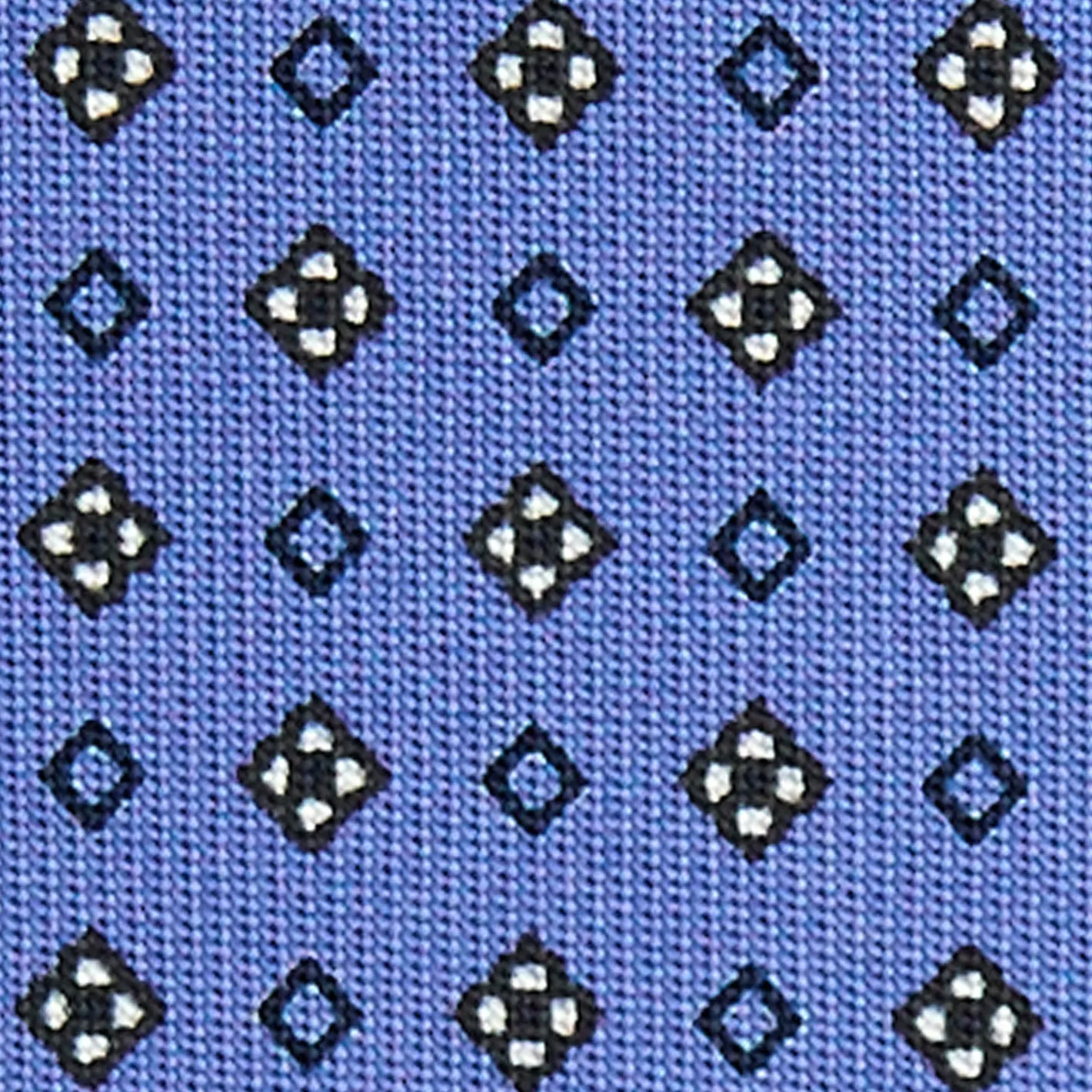 E.Marinella CRAVATTA SARTORIALE CLASSICA IN SETA AZZURRO POLVERE Microfantasia fiore Clearance