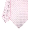 E.Marinella CRAVATTA SARTORIALE CLASSICA IN SETA ROSA Microfantasia fiore
