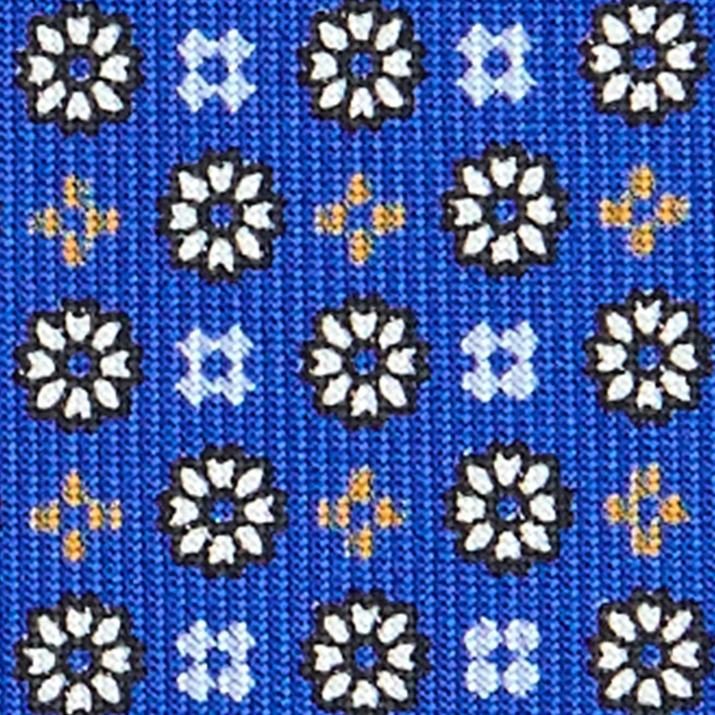 E.Marinella CRAVATTA SARTORIALE CLASSICA IN SETA BLUETTE Microfantasia fiore Online