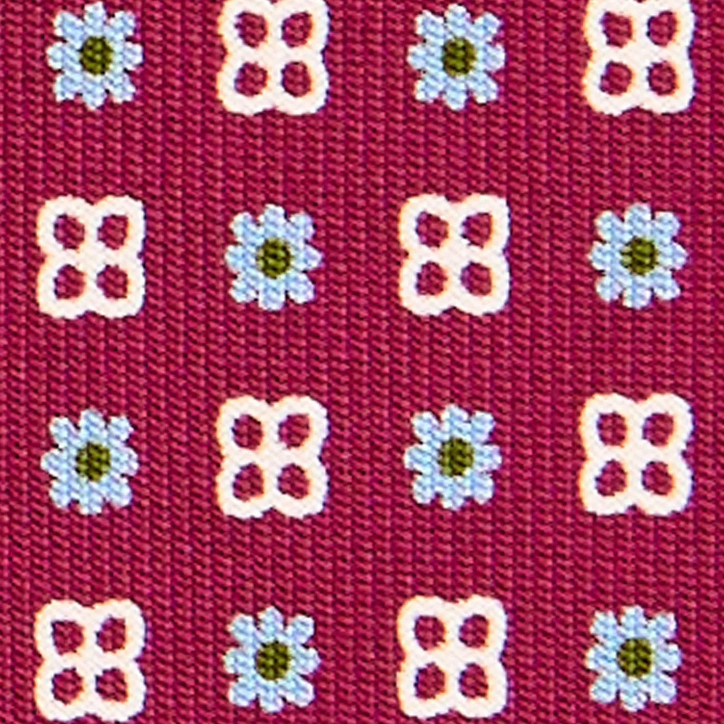 E.Marinella CRAVATTA SARTORIALE CLASSICA IN SETA FUCSIA Microfantasia fiore New