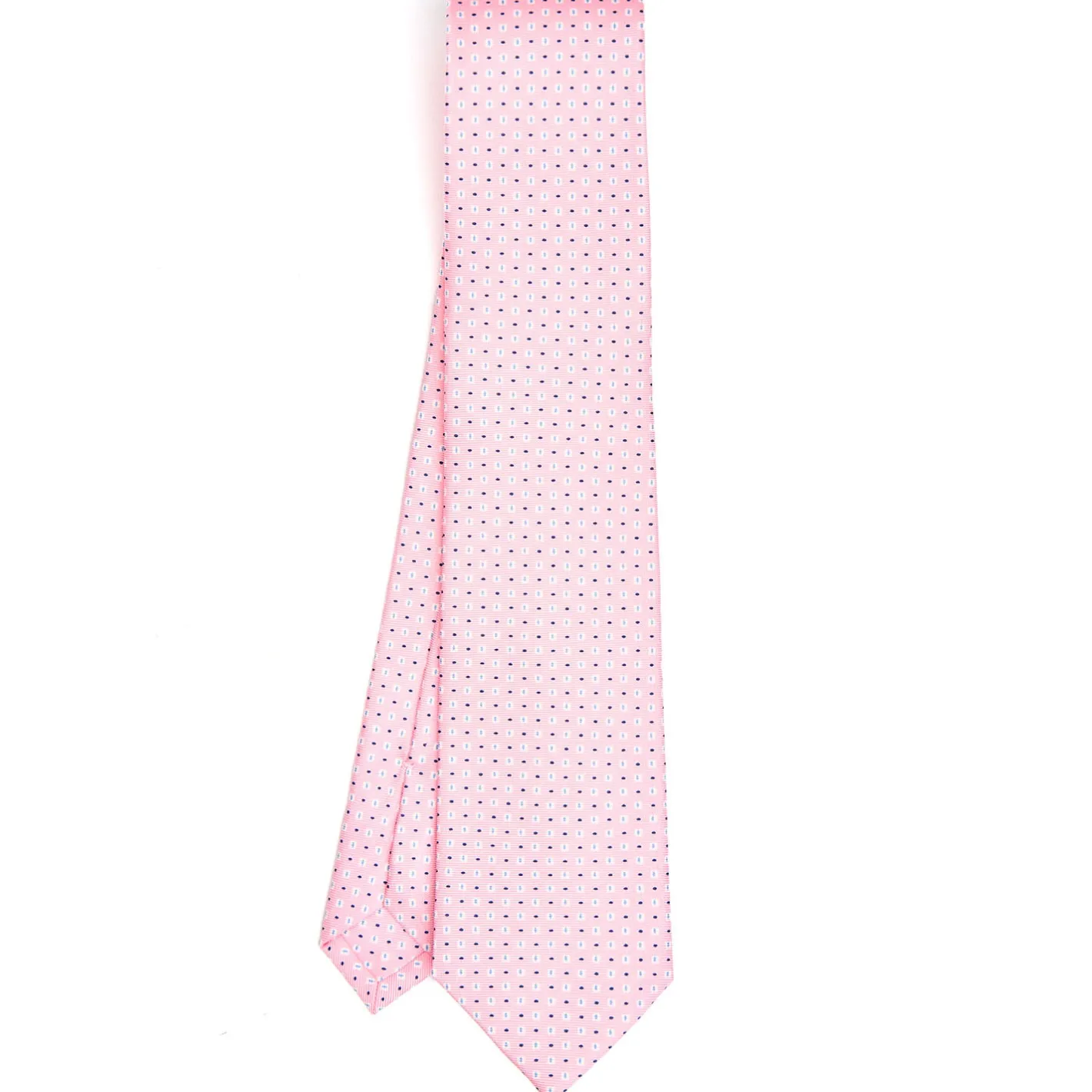 E.Marinella CRAVATTA SARTORIALE CLASSICA IN SETA ROSA Microfantasia fiore Discount