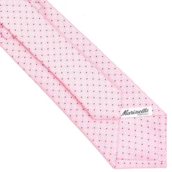 E.Marinella CRAVATTA SARTORIALE CLASSICA IN SETA ROSA Microfantasia fiore Discount