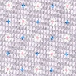 E.Marinella CRAVATTA SARTORIALE CLASSICA IN SETA GRIGIO CHIARO Microfantasia fiore Best