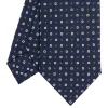 E.Marinella CRAVATTA SARTORIALE CLASSICA IN SETA BLU SCURO Microfantasia fiore Online
