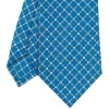 E.Marinella CRAVATTA SARTORIALE CLASSICA IN SETA BLU MEDIO Microfantasia fiore Hot