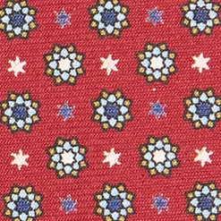 E.Marinella CRAVATTA SARTORIALE CLASSICA IN SETA BORDEAUX Microfantasia fiore Discount