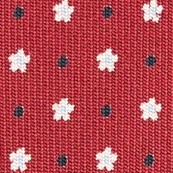 E.Marinella CRAVATTA SARTORIALE CLASSICA IN SETA BORDEAUX Microfantasia fiore