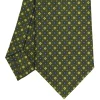 E.Marinella CRAVATTA SARTORIALE CLASSICA IN SETA VERDE OLIVA Microfantasia fiore Online