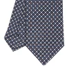 E.Marinella CRAVATTA SARTORIALE CLASSICA IN SETA BLU SCURO Microfantasia Hot