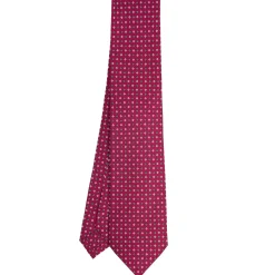 E.Marinella CRAVATTA SARTORIALE CLASSICA IN SETA FUCSIA Microfantasia fiore Online