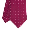 E.Marinella CRAVATTA SARTORIALE CLASSICA IN SETA FUCSIA Microfantasia fiore Online