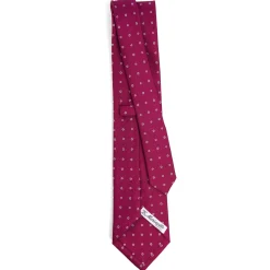 E.Marinella CRAVATTA SARTORIALE CLASSICA IN SETA FUCSIA Microfantasia fiore Online